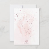 PixDezines Waterverf Pink Champagne Brunch Bubble Kaart (Achterkant)