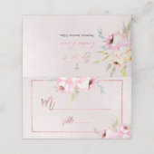 PixDezines Waterverf Pioenendoop Plaatskaartje (Buitenkant ongevouwen)