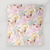 PixDezines Waterverf Pioenendoop Plaatskaartje (Binnenkant ongevouwen)