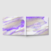 PixDezines Waterverf Platinum+Paarse Mitswa Gastenboek (Volledig)