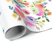 PixDezines Waterverf Ranunculus | DIY-achtergrond Cadeaupapier (Rol Hoek)