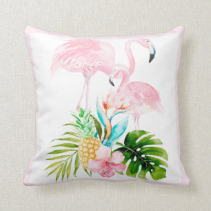 PixDezines Waterverf Roze Flamingo, Lijst DIY Kussen