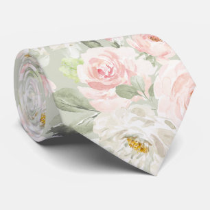 PixDezines Waterverf Roze Rozen DIY Achtergrond Stropdas