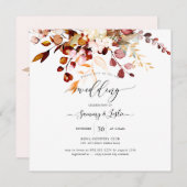 PixDezines Waterverf Rust Oranje Gum Eucalyptus Kaart (Voorkant / Achterkant)