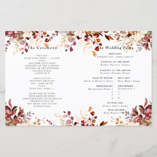 PixDezines Waterverf Rust Oranje Herfst Eucalyptus (Achterkant)