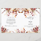 PixDezines Waterverf Rust Oranje Herfst Eucalyptus (Voorkant)