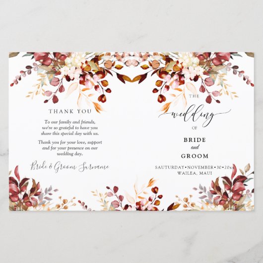 PixDezines Waterverf Rust Oranje Herfst Eucalyptus (Voorkant)