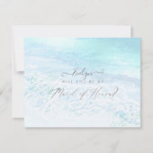 PixDezines Waterverf Shoreline Maid of Honor Kaart (Voorkant)