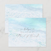 PixDezines Waterverf Shoreline Maid of Honor Kaart (Voorkant / Achterkant)