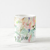 PixDezines Waterverf Spring, Peach+Mint Koffiemok (Center)