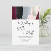 PixDezines waterverf staal Dahlia Red Blush Kaart (Staand voorkant)