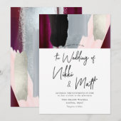 PixDezines waterverf staal Dahlia Red Blush Kaart (Voorkant / Achterkant)