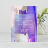 PixDezines Waterverf staal Violet Lila lavender Kaart (Staand voorkant)