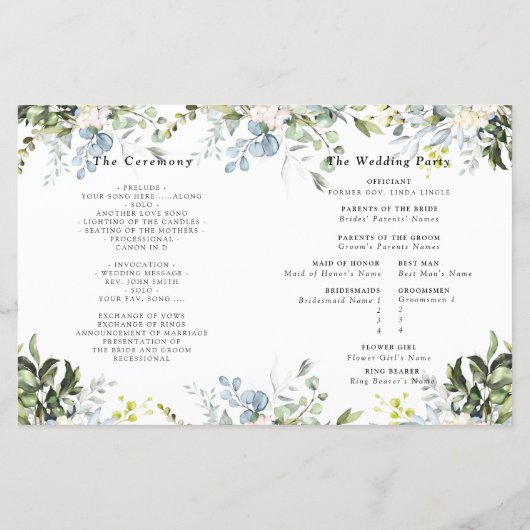 PixDezines Waterverf Stof Blauwe Gum Eucalyptus (Achterkant)