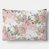 PixDezines Waterverf Stof Roze Crème Rozen Etui (Voorkant)