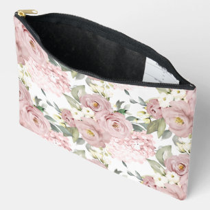 PixDezines Waterverf Stof Roze Crème Rozen Etui