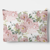 PixDezines Waterverf Stof Roze Crème Rozen Etui (Achterkant)