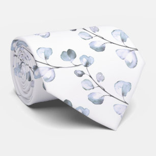 PixDezines Waterverf Stustblauw Eucalyptus Stropdas