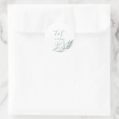 PixDezines Waterverf Sublime Stoffig Blauw Blauw B Ronde Sticker (Tas)