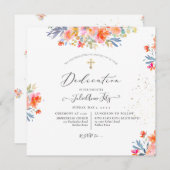 PixDezines Waterverf Summer Rozen Dedication Kaart (Voorkant / Achterkant)