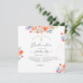 PixDezines Waterverf Summer Rozen Dedication Kaart (Staand voorkant)