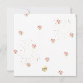 PixDezines Waterverf Summer Rozen Dedication Kaart (Achterkant)