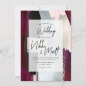 PixDezines Waterverf Swatches Dahlia Red Blush Kaart (Voorkant)