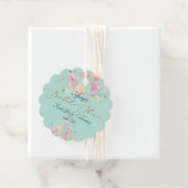 PixDezines Waterverf Sweetpea Vrijgezellenfeest Fa Bedankjes Labels (In situ)