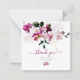 PixDezines Waterverf Sweetpeas Cherry Red Notitiekaartje