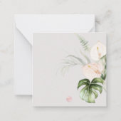 PixDezines Waterverf Tropisch Oerwoud Notitiekaartje (Achterkant)