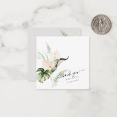 PixDezines Waterverf Tropisch Oerwoud Notitiekaartje (Voorkant / Achterkant in situ)