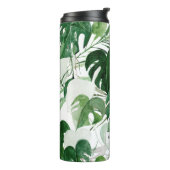 PixDezines Waterverf Tropische afbraak Thermosbeker (Gedraaid links)