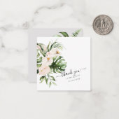 PixDezines Waterverf Tropische Oerwoud Nota Kaart Notitiekaartje (Voorkant / Achterkant in situ)