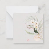 PixDezines Waterverf Tropische Oerwoud Nota Kaart Notitiekaartje (Achterkant)