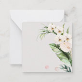 PixDezines Waterverf Tropische Oerwoud Nota Kaart Notitiekaartje (Achterkant)