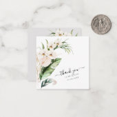 PixDezines Waterverf Tropische Oerwoud Nota Kaart Notitiekaartje (Voorkant / Achterkant in situ)