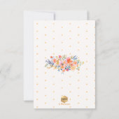 PixDezines Waterverf Tuin Rozen Baby shower Kaart (Achterkant)