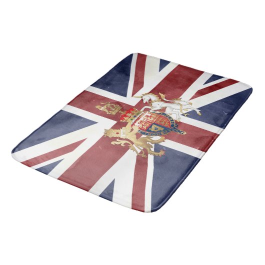 PIXDEZINES WATERVERF UNION JACK en INSIGNIA Badmat (Gekanteld)
