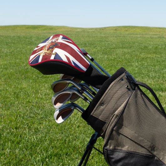 PIXDEZINES WATERVERF UNION JACK en INSIGNIA Golfheadcover (Insitu)