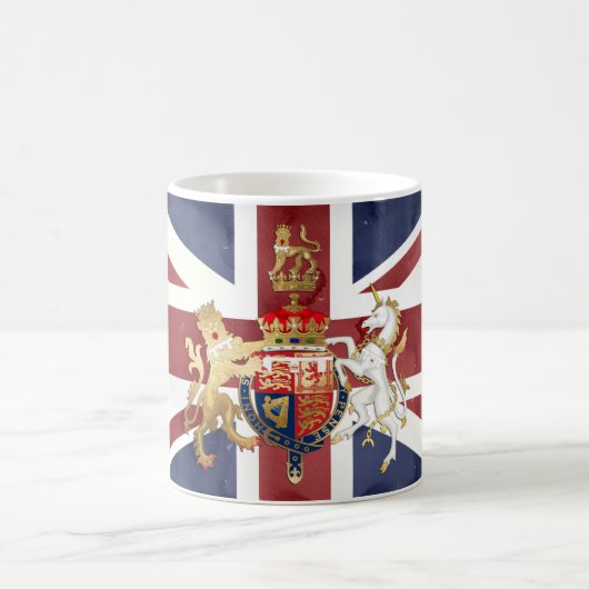 PIXDEZINES WATERVERF UNION JACK EN INSIGNIA KOFFIEMOK (Center)