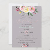 PixDezines Waterverf Winter Rozen Bat Mitzvah Kaart (Voorkant)