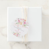 PixDezines Waterverf Zoet Baby shower Bedankjes Labels (In situ)