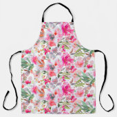 PixDezines Waterverf Zomer Bloemen Schort (Voorkant)