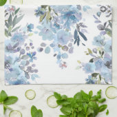 PixDezines Waterverf Zomer Bloemen Theedoek (Gevouwen)