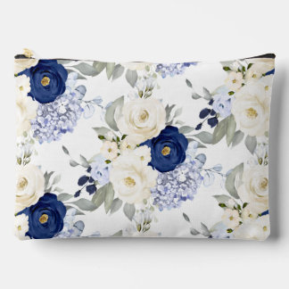 PixDezines Waterverfrozen Navyblauw Crème Etui