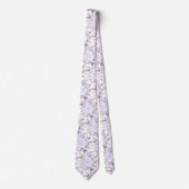 PixDezines Waterverfrozen Paarse Mauve Stropdas (Voorkant)