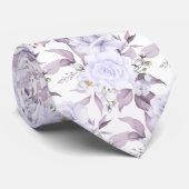 PixDezines Waterverfrozen Paarse Mauve Stropdas (Opgerold)