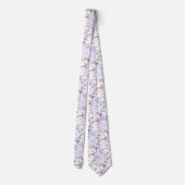 PixDezines Waterverfrozen Paarse Mauve Stropdas (Achterkant)