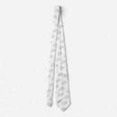 PixDezines Waterverfrozen Roze Blauw Stropdas (Achterkant)