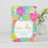 PixDezines we doen hibiscus/luau/faux perkament Kaart (Staand voorkant)